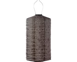 Lumiz Solar Tuinverlichting - Tuinverlichting op zonne energie - Tuinverlichting - Buitenlampjes - Tuinverlichting op zonneergie - Buitenverlichting - Decoratie - Mosaic Cylinder - 28 cm - Taupe