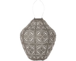 Lumiz Solar Tuinverlichting - Tuinverlichting op zonne energie - Tuinverlichting - Buitenlampjes - Tuinverlichting op zonneergie - Buitenverlichting - Decoratie - Mandela Jar - 30 cm - Taupe
