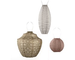 Lumiz Tuinlamp op zonne energie - Buitenverlichting - Tuinverlichting - Buitenlampjes - Solar Lampion - Koh Phi Phi Set - 3 stuks
