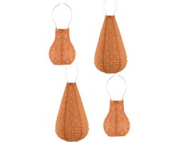 Lumiz Tuinverlichting op zonne energie - Solar tuinverlichting - Tuinverlichting - Lumiz solar lampion - Oranje Set - 4 stuks