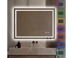 Lumoire® Spiegel Met Verlichting - 80 x 60 CM - Badkamerspiegel - Badkamer Spiegel