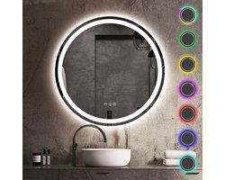 Lumoire® Spiegel Met Verlichting - 80CM Rond - Badkamerspiegel - Badkamer Spiegel