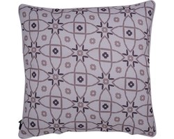 Luna Outdoor Taupe/grijs Kussen | 47 X 47 | Sierkussen Voor Woonkamer Of Slaapkamer