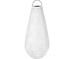 Luna solar lampion Drop met LED – Solar tuinverlichting – 400x200mm – Ice - Handgemaakt – Luxe weerbestendig materiaal
