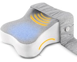 LunaGood Luxe Kniekussen - kniekussen voor in bed - Zijslaapkussen - Ergonomisch kussen - Beenkussen - Kniekussen Voor In Bed Zijslapers