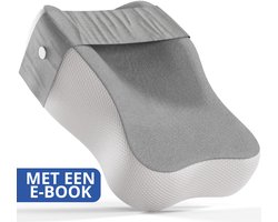 LunaGood® Luxe Kniekussen - kniekussen voor in bed - Zijslaapkussen - Ergonomisch kussen - Beenkussen - Kniekussen Voor In Bed Zijslapers - Incl E-book