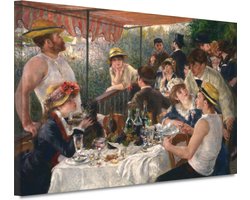 Lunch van het roeigezelschap - Pierre-Auguste Renoir portret - Samenkomst portret - Muurdecoratie Activiteit - Moderne schilderijen - Schilderij op canvas - Schilderijen & posters 70x50 cm