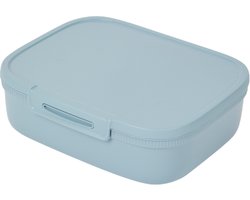 Lunchbox SEBASTIAN met divider XL - Vintage blauw - Kunststof - 3.3 l - Vershoudbakjes - Broodtrommel