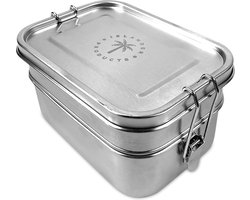 lunchboxen - Eco logisch - RVS broodtrommel - Lunchbox 1340 ml - snackbox - lunchbox volwassenen - snackdoosjes