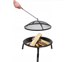 LUND Stalen Vuurkorf / Vuurschaal met Deksel 56 cm