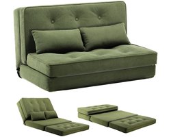 Lunekiss Slaapbank 2-zits – Opvouwbare Logeerbank met 6 Standen – Sofa en Bed – Woonkamer & Slaapkamer