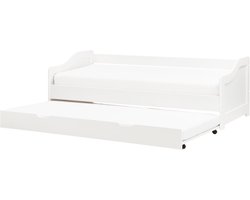 LUNERAY - Onderschuifbed - Wit - 90 x 200 cm - Hout
