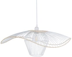 LUNGA - Hanglamp - Wit - Rotan