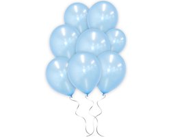 LUQ - Luxe Baby Blauwe Helium Ballonnen - 25 stuks - Verjaardag Versiering - Decoratie - Feest Baby Blauw