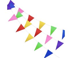 LUQ – Luxe Multi Slingers – Vlaggenlijn 10 Meter - Verjaardag Slinger Versiering Feestversiering Vlaggen Decoratie
