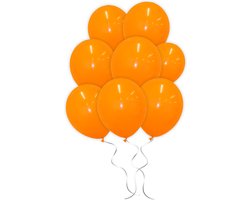 LUQ - Luxe Oranje Helium Ballonnen - 100 stuks - Verjaardag Versiering - Decoratie - Latex Ballon Oranje - Koningsdag WK EK