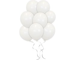 LUQ - Luxe Witte Helium Ballonnen - 25 stuks - Verjaardag Versiering - Decoratie - Feest Latex Ballon Wit - Bruiloft