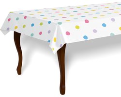 LUQ – Party Dots Tafelkleed – Waterdicht – Luxe Tafel Decor – Feest Versiering – Gebruiksklaar – Verjaardag-Babyshower