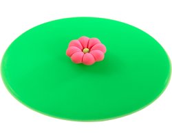 Lurch anti insect silicone deksel voor glas Roze Bloem