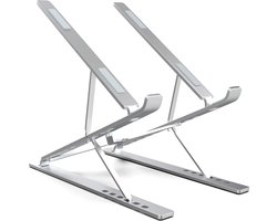 LURK® Laptop Standaard Opvouwbaar – Hoogte verstelbaar - Ergonomische Laptophouder – Notebook/boek/tablet – Aluminium – 11 t/m 17 inch - Laptophouder Zwart