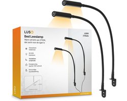 LUSQ - Leeslamp Bed met Dimfunctie - Bedlampjes leeslampjes Volwassenen Slaapkamer - Leeslampje Boxspring - Hoofdbord Bedlampje
