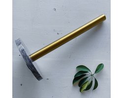 Lusso Marmo – Marmer Keukenrolhouder – Zwart Goud