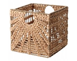 LUSTIGKURRE Opbergmand Zeegras & Waterhyacint 32x33x32cm