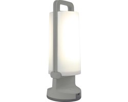 LUTEC Dragonfly - Draagbare LED solar tafellamp - AWARD WINNING DESIGN - 120Lm - 4000K helder wit licht - IP54 extra weerbestendig - Zilvergrijs
