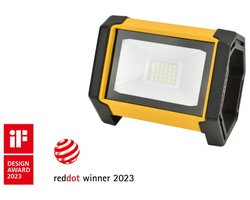 LUTEC Epta - Draagbaar LED werklicht voor buiten - AWARD WINNING DESIGN - Premium aluminium - 2700Lm krachtig licht - 5000K helder wit licht - Geel