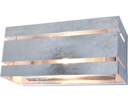 LUTEC Vidar Wandlamp voor buiten - E27 - Gegalvaniseerd Staal