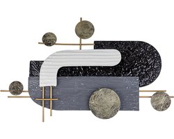 LUTETIUM - Wanddecoratie - Zwart - IJzer