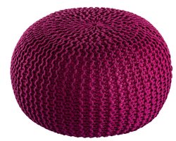 Luuk | pouf | bordeaux | gerecycled kunststof | ø45cm | poef | hocker | Kruk | hockers en poefen | fluwelen poef | Wood Selections