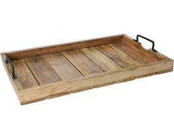 Luvetrex ® Stijlvolle Decoratieve Houten Dienblad voor Huisdecoratie - Grote Maat (57 x 39 cm)