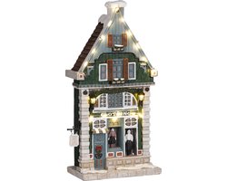 Luville - Clothing shop battery operated - l15,5xb8xh28cm - Kersthuisjes & Kerstdorpen