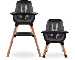 LUVION® High Chair Black - Kinderstoel