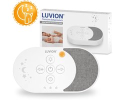LUVION® White Noise Machine Moon Edition - Soundspa - Kalmerende Slaaphulp met Witte Ruis voor Baby's, Kinderen én Volwassenen - Speelt ook je eigen liedjes af via Bluetooth! - Help jezelf of je Baby Beter Slapen!