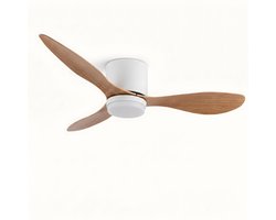 Luxair Plafondventilator - Met Verlichting - Plafond Ventilator - Met Lamp - Plafonniere Met Ventilator - Met Licht - Hout - 105cm