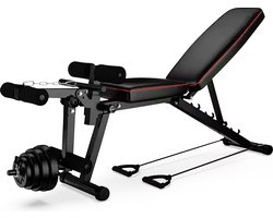 Luxari - Fitness Bank Pro - Multi-functioneel - Belastbaar tot 150kg - Halterbank, Buikspier bank & Been Extensie in 1