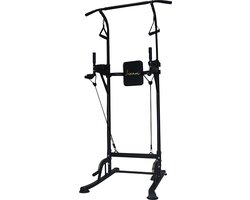 Luxari Pull up station - Weerstandsbanden - Dip Station - Pull Up Bar - Optrekstang - Krachtstation - Power Rack - Verstelbaar - Krachttraining