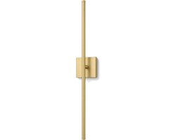 Luxavia Oplaadbare Wandlamp Vierkant Goud - Draadloze Wandlamp Zonder Boren - Touch Dimbaar - Leeslamp Slaapkamer - Wandlamp Binnen Oplaadbaar