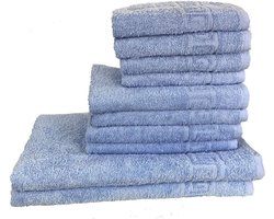 Luxe 10-delige Badtextiel Set Handdoeken 100% Katoen Hoge Absorptie