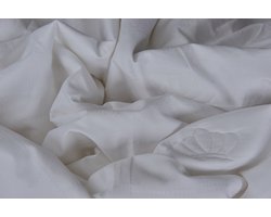 Luxe 100% Katoenen Dekbed Tweepersoons 155x220cm – Ademend, Anti-Allergie, Wasbaar, Zacht & Comfortabel – Moonlight Wit