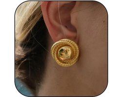Luxe 18K gouden druppeloorbellen voor dames - Chunky Jewelry sieraden voor vrouwen en meisjes - Large