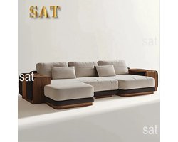Luxe 3-zits Fluwelen Bank – Getuft Chesterfield Design – Scandinavisch-Amerikaans Meubilair met Vierkante Vorm en Elegante Metalen Poten – Voor Hotel of Woning