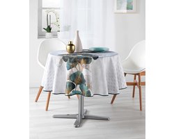 Luxe anti-vlek tafelkleed ginkgo 180 cm rond