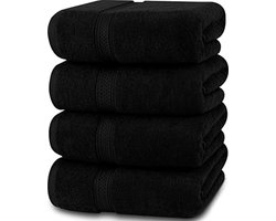 Luxe Badhanddoekenset, 4-pack - 100% Katoen - Absorberend en Zacht - 69 x 137 cm