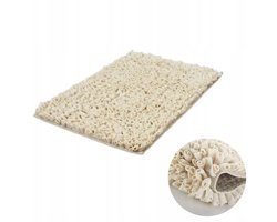 Luxe Badmat ANTIGUA Ecru Crème 60x90 cm Dik Zacht