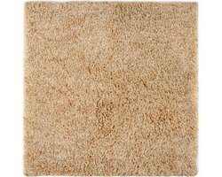 Luxe badmat hoogpolig Floor zand - 60x60 - zacht en soepel - stijlvolle uitstraling - vochtabsorberend en sneldrogend - hoogwaardige kwaliteit - anti-slip