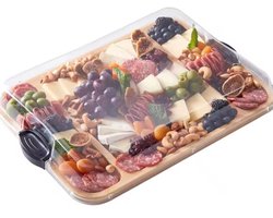 Luxe Bamboe Borrelplank - Kaasplank - Charcuterie Board - Serveerplank - Tapas - Picknick - BBQ - Borrelhapjes