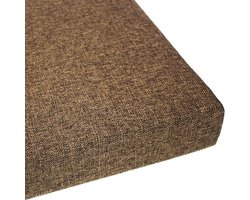 Luxe Bankkussen 2- of 3-zits voor Binnen en Buiten - Hoge Dichtheid Schuim - 180x50x3 cm - Bruin